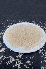 Kristal Krem (11/0) 2 mm Kum Boncuğu 100 gr