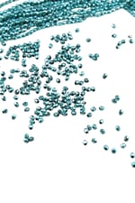 Kristalize Mavi 4 mm Plastik Boncuk Aksesuar Takı Malzemesi (25 Gr)