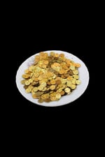 Limon Tonunda 6 mm Yandan Delikli Plastik Pul Payet 30 Gr (Tülbent, Oya, Havlu Malzemesi)