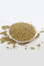 Mat Gold 3 mm Plastik İnci Boncuk Takı Aksesuar Malzemesi (20 Gr)