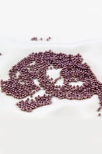 Mat Gül Rengi 3 mm Plastik İnci Boncuk Takı Aksesuar Malzemesi (25 Gr)