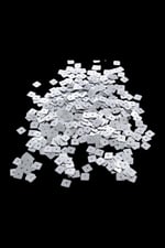 Mat Gümüş 8x8 Kare Delikli Pul Payet 30 Gr (Tülbent, Oya, Havlu Malzemesi)