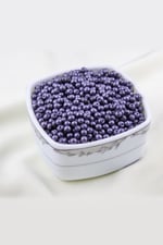 Mat Koyu Gri 5 mm Cam İnci Boncuk Aksesuar Takı Malzemesi (30 Gr 160 Adet)