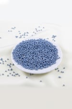 Mavi Tonunda 3 mm Plastik İnci Boncuk Takı Aksesuar Malzemesi (20 Gr)