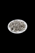 Metal Gümüş Boru 20 Mm Boncuk 30 gr 55 Adet