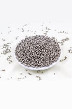 Metalik Gri 3 mm Plastik İnci Boncuk Takı Aksesuar Malzemesi (25 Gr)