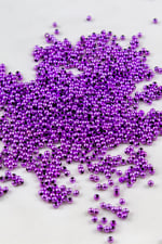 Metalik Pembe 3 mm Plastik İnci Boncuk Takı Aksesuar Malzemesi (25 Gr)
