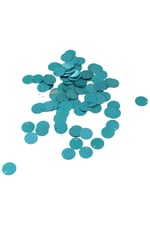 Metalize Mavi 12 mm Yandan Delikli Plastik Pul Payet 25 Gr (Tülbent, Oya, Havlu Malzemesi)
