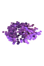 Metalize Mor 10 mm Yandan Delikli Plastik Pul Payet 30 Gr (Tülbent, Oya, Havlu Malzemesi)