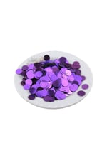 Metalize Mor 10 mm Yandan Delikli Plastik Pul Payet 30 Gr (Tülbent, Oya, Havlu Malzemesi)