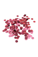Metalize Pembe 10 mm Yandan Delikli Plastik Pul Payet 30 Gr (Tülbent, Oya, Havlu Malzemesi)