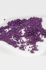 Mor 3 mm Plastik İnci Boncuk Takı Aksesuar Malzemesi (25 Gr)