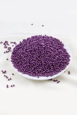 Mor 3 mm Plastik İnci Boncuk Takı Aksesuar Malzemesi (25 Gr)