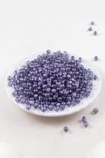 Mor 6 mm Dünya Akrilik Boncuk Aksesuar (25 Gram)
