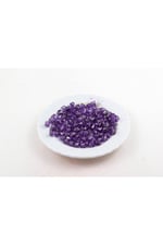 Mor 8 mm Piramit Akrilik Boncuk Aksesuar (25 Gram)
