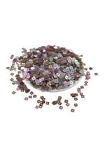 Mürdüm Janjan 5x5 mm Kare Delikli Pul Payet 30 Gr (Tülbent, Oya, Havlu Malzemesi)