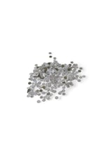 Nokta Desenli Ortadan Delikli 7 mm Gümüş Pul Payet (20 Gr 160 Adet)