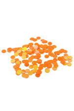Oranj 12 mm Yandan Delikli Plastik Pul Payet 30 Gr (Tülbent, Oya, Havlu Malzemesi)