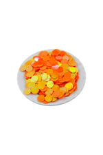 Oranj 12 mm Yandan Delikli Plastik Pul Payet 30 Gr (Tülbent, Oya, Havlu Malzemesi)
