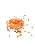 Oranj 14 mm Yıldız Desen Randela Pul Payet 18 Gr (Tülbent, Oya, Havlu Malzemesi)