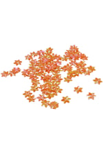 Oranj 14 mm Yıldız Desen Randela Pul Payet 18 Gr (Tülbent, Oya, Havlu Malzemesi)