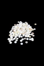 Ortadan Delikli 10 mm Papatya Sedef Boncuk (45 ADET)