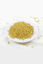 Parlak Gold 3 mm Plastik İnci Boncuk Takı Aksesuar Malzemesi (25 Gr)