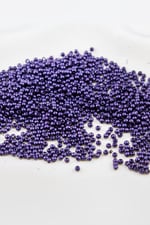 Patlıcan Mor 3 mm Plastik İnci Boncuk Takı Aksesuar Malzemesi (25 Gr)