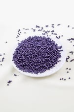 Patlıcan Mor 3 mm Plastik İnci Boncuk Takı Aksesuar Malzemesi (25 Gr)