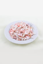 Pembe Gri Renginde Yamuk Doğal Taş Boncuk 15-25 mm Boyutlarında (25 Gram Yaklaşık 45 Adet)