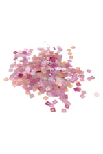 Pembe Mor 8x8 mm Kare Delikli Pul Payet 30 Gr (Tülbent, Oya, Havlu Malzemesi)