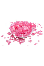 Pembe Papatya Desenli 10 mm Pul Payet 30 Gr (Tülbent, Oya, Havlu Malzemesi)