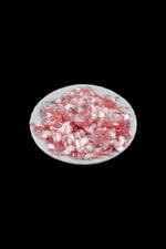 Pembe Şeffaf 6x10 mm Mekik Desen Plastik Pul Payet 30 Gr (Tülbent, Oya, Havlu Malzemesi)