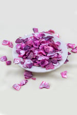 Pembe Tonunda Düz Doğal Taş Boncuk 15-25 mm Boyutlarında (25 Gram Yaklaşık 35 Adet)