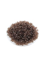 Piramit Akrilik 6 mm Kahverengi Boncuk Aksesuar Takı Malzeme (25 Gr)