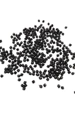 Piramit Akrilik 6 mm Siyah Boncuk Aksesuar Takı Malzeme (25 Gr)