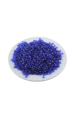 Saks Mavisi 4 mm Piramit Akrilik Boncuk Aksesuar Takı Malzeme (25 Gr)