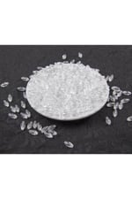 Şeffaf 6x12 mm Arpa Akrilik Boncuk Aksesuar (25 Gram)