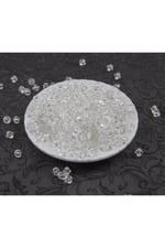 Şeffaf 8 mm Piramit Akrilik Boncuk Aksesuar (25 Gram)