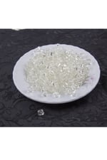 Şeffaf 8 mm Piramit Akrilik Boncuk Aksesuar (25 Gram)