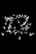 Şeffaf 8x15 mm Üst Yandan Delikli Oval Boncuk (25 gr 34 Adet)