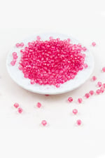 Şeffaf Açık Krem 6 mm Dünya Akrilik Boncuk Aksesuar (17,5 Gram)