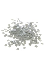 Şeffaf Gri 8x8 Kare Ortadan Delikli Pul Payet 30 Gr (Tülbent, Oya, Havlu Malzemesi)