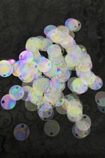 Şeffaf Janjan 20 mm Yandan Delikli Plastik Çanta Pulu Payet 30 Gr (Tülbent, Oya, Havlu Malzemesi)