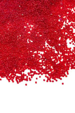 Şeffaf Ortak Kırmızı (11/0) 2 mm Kum Boncuğu 100 gr