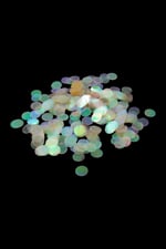 Şeffaf Pembe Janjan 12 mm Yandan Delikli Plastik Pul Payet 30 Gr (Tülbent, Oya, Havlu Malzemesi)