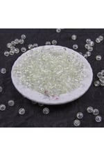 Şeffafımsı 8 mm Dünya Akrilik Boncuk Aksesuar Takı Malzemesi (25 Gram)