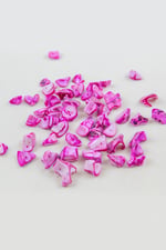 Şeker Pembe Renginde Yamuk Doğal Taş Boncuk 15-25 mm Boyutlarında (25 Gram Yaklaşık 35 Adet)