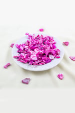 Şeker Pembe Renginde Yamuk Doğal Taş Boncuk 15-25 mm Boyutlarında (25 Gram Yaklaşık 35 Adet)