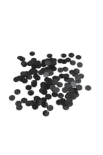 Siyah 12 mm Yandan Delikli Plastik Pul Payet 30 Gr (Tülbent, Oya, Havlu Malzemesi)